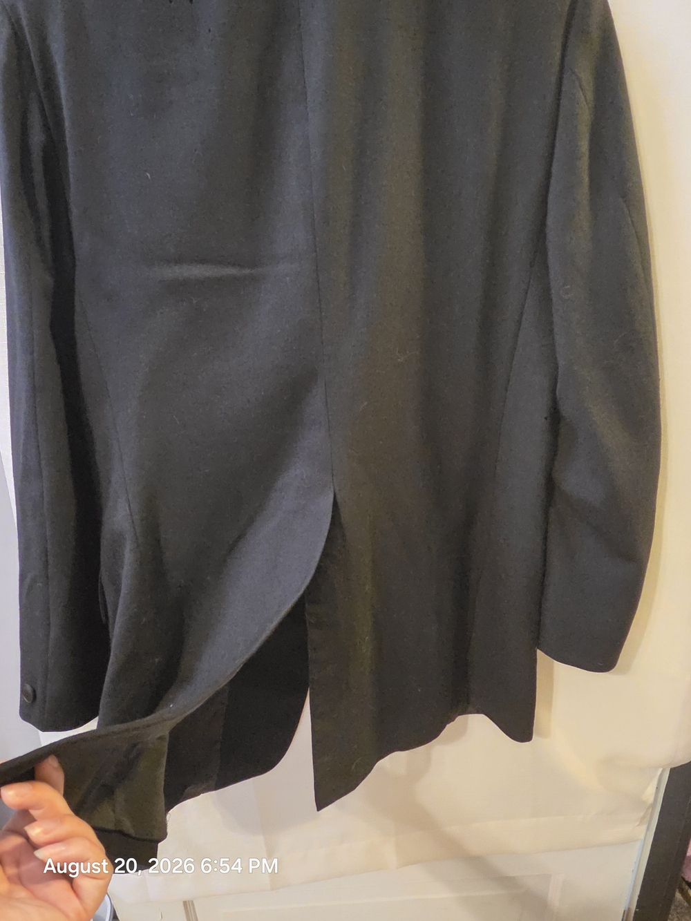 Black Satin Lapel Men's Blazer - Classic Formal Jacket - Picture 5 of 10